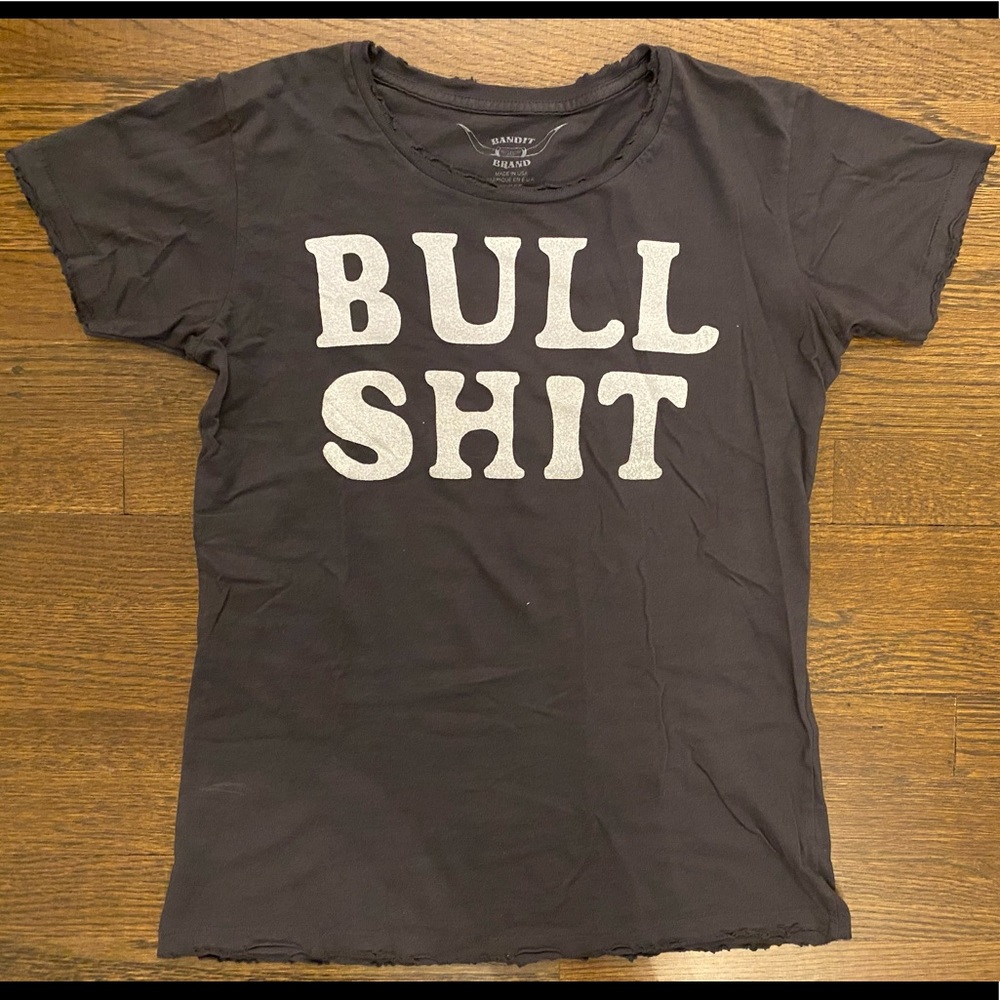 Bandit Brand Bullshit Vintage T, Charcoal Gray (fitted)